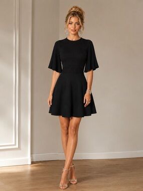 Ted Baker | Dresses | Ted Baker Black Mini Dress With Bow Detail